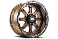 GD10-Series Wheel, Size: 17 x 9 in., Bolt Pattern: 5 x 150 mm, Offset: 0 mm [Gloss Bronze w/Black Lip]