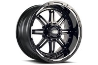 GD10-Series Wheel, Size: 18 x 9 in., Bolt Pattern: 5 x 150 mm, Offset: -12 mm [Gloss Black/Milled]