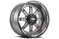 GD10-Series Wheel, Size: 20 x 10 in., Bolt Pattern: 5 x 150 mm, Offset: -12 mm [Matte Anthracite w/Black Lip]