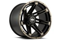 GD12-Series Wheel, Size: 24 x 14 in., Bolt Pattern: 6 x 135/139.70 mm, Offset: -76 mm [Double Dark Tint w/Matte Black Lip]