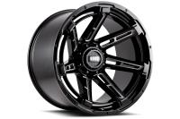 GD12-Series Wheel, Size: 20 x 9 in., Bolt Pattern: 8 x 165.10 mm, Offset: 15 mm [Gloss Black/Milled]