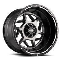 GD14-Series Wheel, Size: 20 x 9 in., Bolt Pattern: 5 x 127/139.70 mm, Offset: 0 mm [Matte Anthracite w/Black Lip]