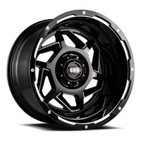 GD14-Series Wheel, Size: 20 x 9 in., Bolt Pattern: 5 x 127/139.70 mm, Offset: -12 mm [Gloss Black/Milled]