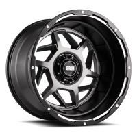 GD14-Series Wheel, Size: 20 x 9 in., Bolt Pattern: 8 x 170 mm, Offset: 15 mm [Matte Anthracite w/Black Lip]