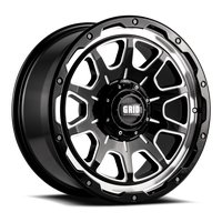 GD15-Series Wheel, Size: 17 x 9 in., Bolt Pattern: 6 x 135/139.70 mm, Offset: -12 mm [Gloss Black/Milled]
