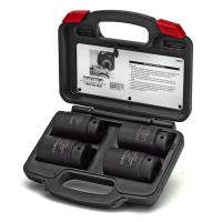 4-Piece 6-Point Metric Axle Nut Socket Set, 1/2 in. Drive [30, 32, 34 & 36 mm]