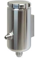 A1600M Power Steering Reservoir Remote, Single -6AN Return Fitting [Machined ]