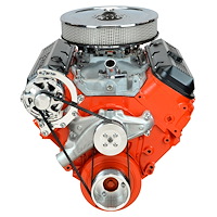 BCV01M Victory-Series Pulley Kit for Big Block Chevy, w/ Alternator/AC/Power Steering [Machined]
