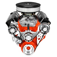 BCV02M Victory-Series Pulley Kit for Big Block Chevy, w/ Alternator/AC [Machined]