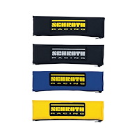 SR 00229 Competition Harness Pads, 3 in. Width [Black w/Silver Patch]
