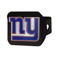 22592 Black-Metal Hitch Cover w/ 3D Color Emblem, New York Giants [Dark Blue]