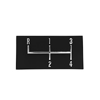 4580 Console Shift Plate 1968-72 Chevy Chevelle, El Camino & Monte Carlo