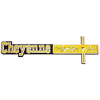 9681 1973-1974 Chevy Full Size Truck Cheyenne Dash Emblem