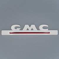9801 "GMC" Hood Side Emblem Set for 1947-1955 GMC Trucks [White]