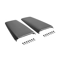 MPHS100PM Licensed Twin Hood Scoops Complete Kit for 1969-1972 Dodge, Plymouth Models [Chrome Bezels]