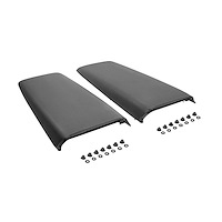 MPHS102PM 1969-1972 Mopar A/B-Body Licensed Twin Hood Scoops w/Black Bezels, Complete Kit