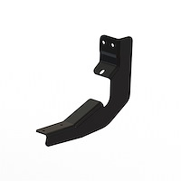T3 Running Board Mounting Bracket, Fits Select Nissan Titan, Steel [Black Powder Coat Finish]