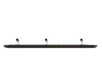 T3 Running Board, 67 in., Aluminum [Black Powder Coat Finish]