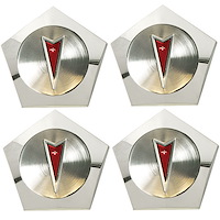 Pontiac Center Caps Red Arrowhead Logo
