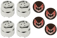 Wheel Center Cap and Red Insert Set