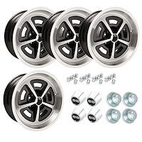 Cast Aluminum GM Magnum Wheel Kit (4) 17" x 8" with 4-1/2" Backspacing