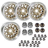 GSF179KG Snowflake Wheel Kit [Size: 17" x 9"] Finish: Gold