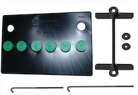 MBC24GRN2 Battery Topper with Battery Strap for 1970-1974 Mopar A-Body Models [Green Caps]