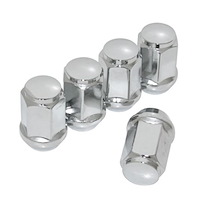 Conical Seat 1-Piece Chrome Lug Nuts 7/16" x 20 Standard Threads