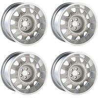 MRW179SLVS Mopar Rallye Wheel Set [Size: 17" x 9"] Finish: Silver Powder Coated w/Machined Lip