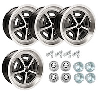 MWM178K Mopar Magnum Wheel Kit [Size: 17" x 8"] Finish: Black Powder Coated w/Machined Lip