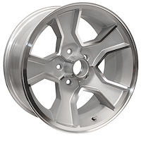 NW1784SLV N90 Wheel [Size: 17" x 8"] Finish: Silver Powder Coated w/Machined Lip