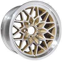 SFW179GLDV2 Snowflake Wheel [Size: 17" x 9"] Finish: Gold Painted Recesses & Gloss Clear Coat