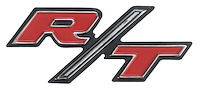 R/T Headlight Door Emblem 1969 Dodge Charger R/T