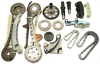 Timing Chain and Gear Set with Balance Shaft and Jackshaft Sprockets