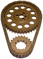 9-3545X9 Street Billet True Roller 9-Keyway Timing Chain Small Block Chevy with Factory Hydraulic Roller Cam