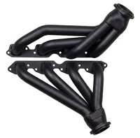 BB10-BEC Shorty Header Set, 1967-69 Chevy Camaro, 68-72 Chevy Nova, 65-70 Chevy Impala w/BBC [Black Satin Ceramic Coating]