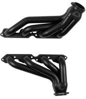 BB6-BEC Shorty Header Set, 1955-1957 Chevy Cars w/Big Block Chevy [Black Satin Ceramic Coating]