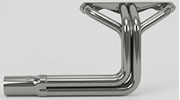 CBR40948-SEC Roadster Header, Chevy 348-409 “W” Engines, 48 in. Turnout Length [Silver Ceramic Coating]