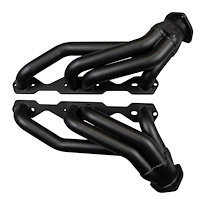 CC11-BEC Shorty Header Set, 1960-1966 & 1987-1999 Chevy/GMC Truck w/SBC BluePrint Engine, Straight Plug [Black Satin Ceramic]