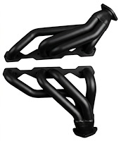 CC17-BEC Shorty Header Set, 68-72 Chevy Chevelle/El Camino, 70-81 Chevy Camaro, 67-87 GM Truck w/SBC [Black Satin Ceramic]