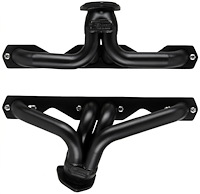 CC4-BEC Shorty Header Set, 1935-1940 Ford Cars/Trucks, 1960s Ford Trucks w/Small Block Chevy [Black Satin Ceramic Coating]