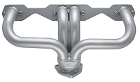 CC5-SEC Shorty Header Set, Small Block Chevy, Angle Plug [Silver Ceramic Coating]