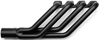 FR427CJ-BEC Swept-Back Roadster Header, T-Bucket w/332-428 FE & Cobra Jet/GT Heads, 26 in. Turnout [Black Satin Ceramic Coating]