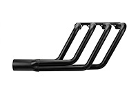 FRS10048-BEC Swept-Back Roadster Header, Small Block Ford 221-302/351W, 48 in. Turnout Length [Black Satin Ceramic Coating]