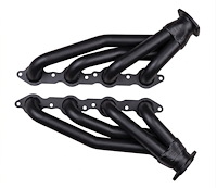 LS10-158-BEC Shorty Header Set, GM LS Engines [Black Satin Ceramic Coating]