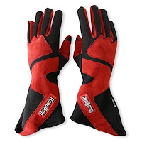 SFI-5 358 Series Long Angle Cut Driving Gloves Red/Black 2X-Large