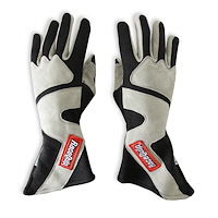 SFI-5 358 Series Long Angle Cut Driving Gloves Gray/Black X-Large