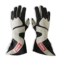 SFI-5 359 Series Outseam Long Angle Cut Driving Gloves Gray/Black Large