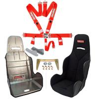 Racing Harness With Seat Red SFI Racing Harness Includes