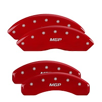 15206SMGPRD Front/Rear Brake Caliper Covers Fits Select Audi [Red w/Silver MGP]